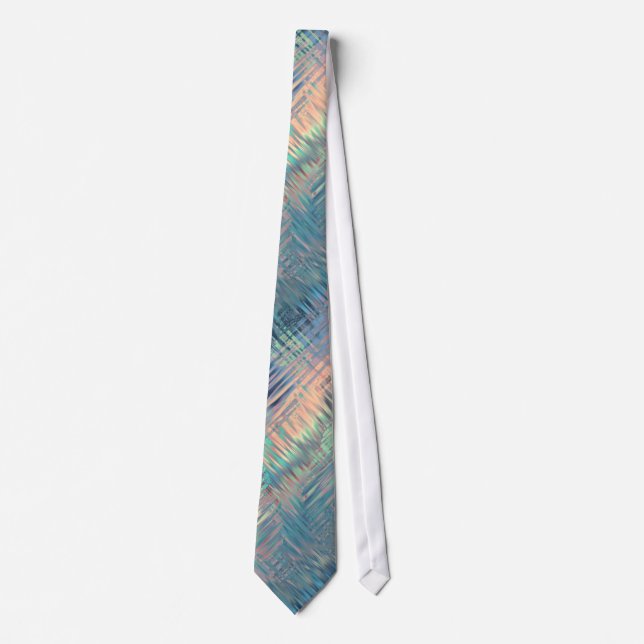 Alexandrite Blue Glassy Texture Tie (Front)