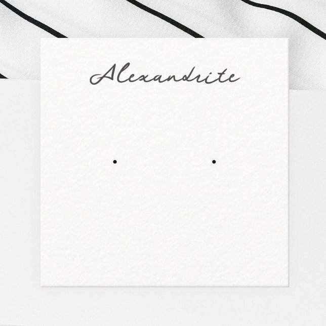 Alexandrite Earring Jewellery Display Card (Creator Uploaded)