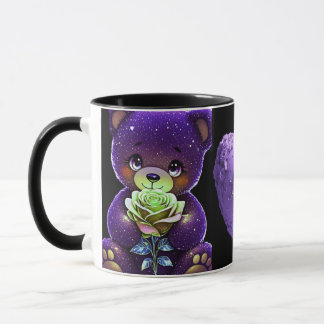 AlexDizaine Enchanted Purple Bears Coffee Mug 