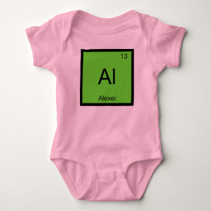 Alexei Name Chemistry Element Periodic Table Baby Bodysuit