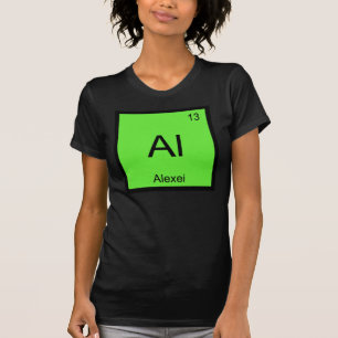 Alexei Name Chemistry Element Periodic Table T-Shirt