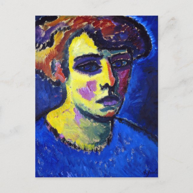Alexej von Jawlensky Frauenkopf (Head of a Woman) Postcard (Front)