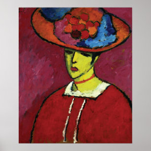 Alexej von Jawlensky, Schokko mit Tellerhut Poster