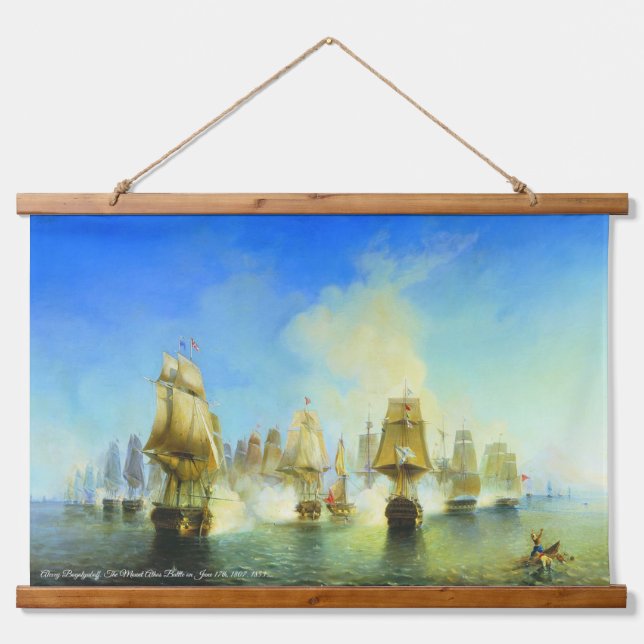 Alexey Bogolyuboff. The Mount Athos Battle... Hanging Tapestry (Front)