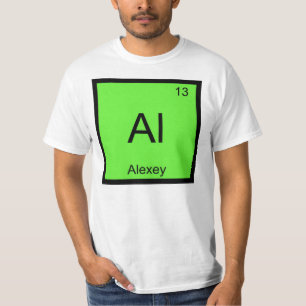 Alexey Name Chemistry Element Periodic Table T-Shirt