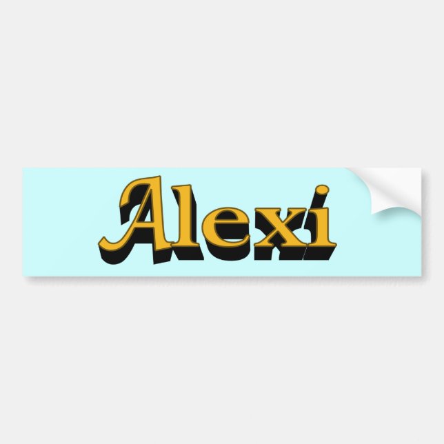 Alexi Bumper Sticker (Front)