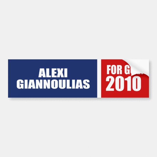 ALEXI GIANNOULIAS FOR SENATE BUMPER STICKER (Front)