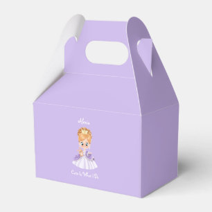 Alexia purple birthday placemat favour box