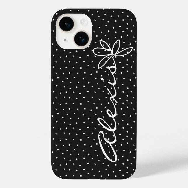 Alexis Name and Doodle Daisy Case-Mate iPhone Case (Back)