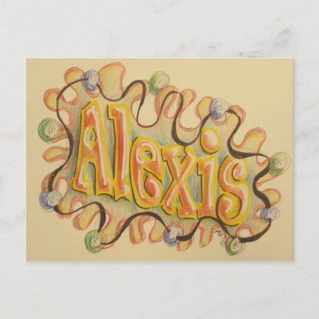 Alexis - name card (Front)