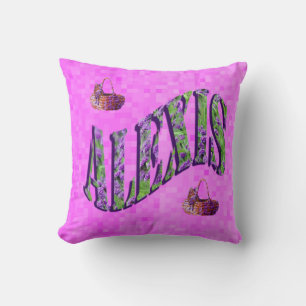 Alexis Name Logo, Cushion