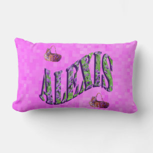 Alexis Name Logo, Lumbar Cushion