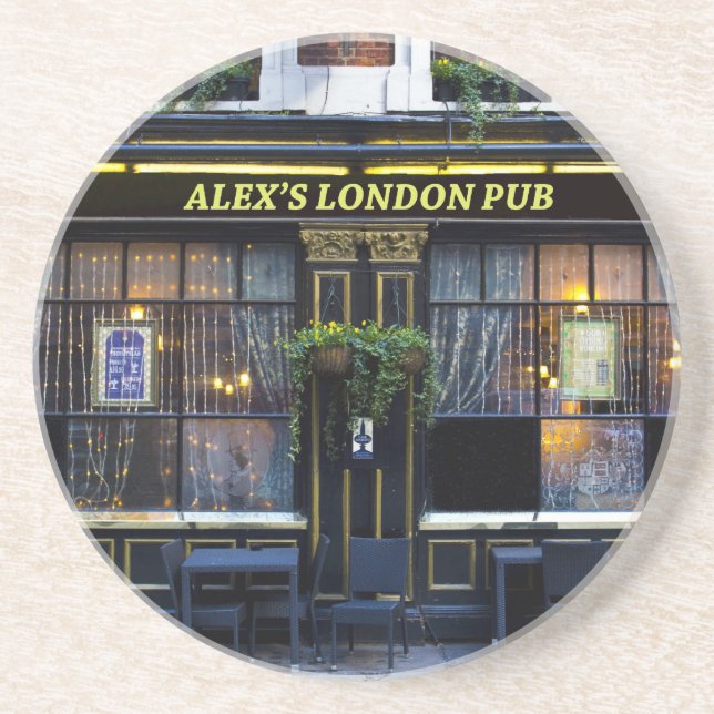 Alex's London Pub Coaster (Front)
