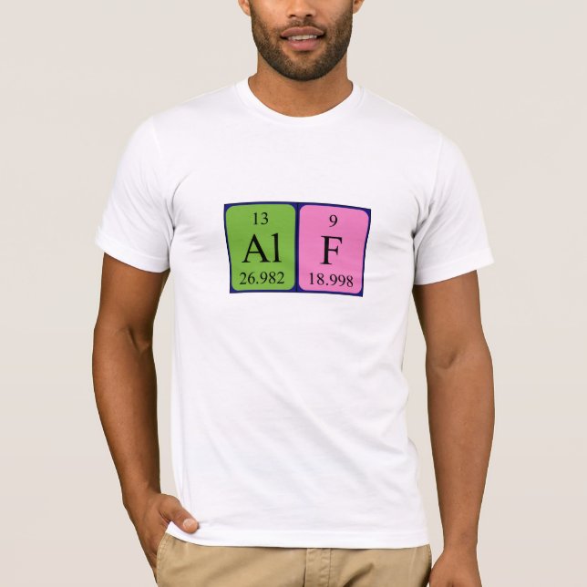 Alf periodic table name shirt (Front)