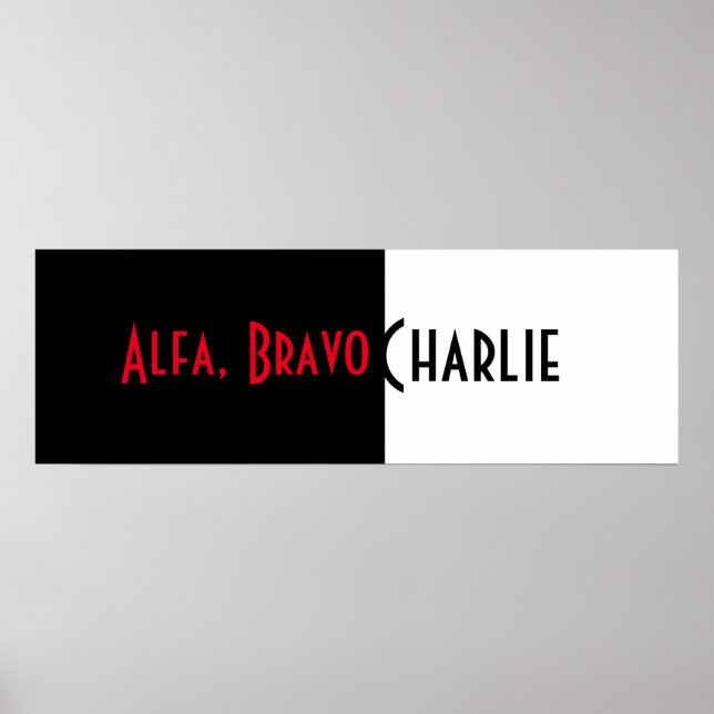 Alfa, Bravo Charlie Poster (Front)