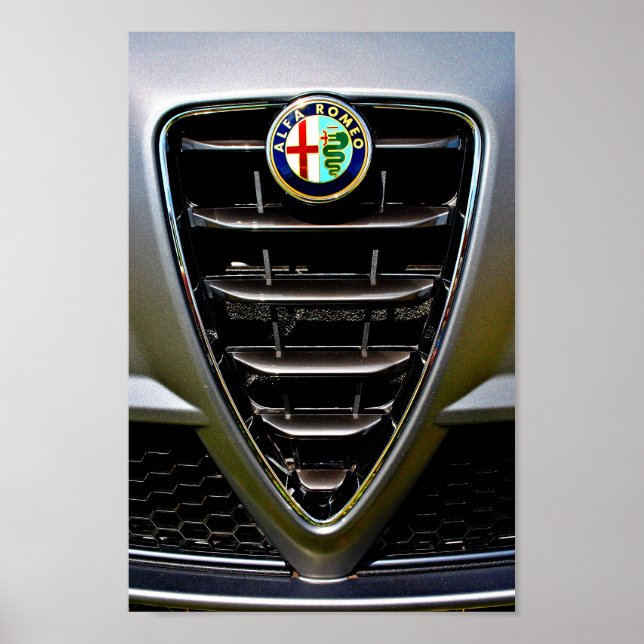 Alfa Romeo Classic Sports Car Poster (Front)