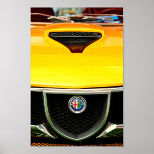Alfa Romeo Montreal Classic Sports Car Poster