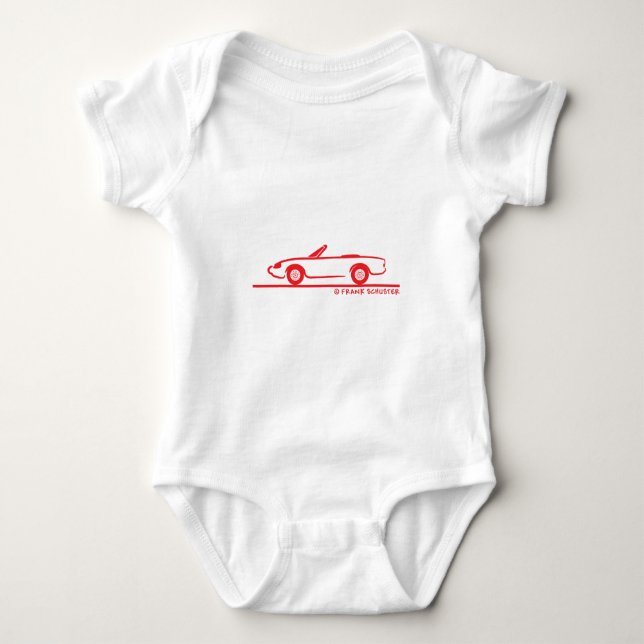 Alfa Romeo Spider Duetto Baby Bodysuit (Front)