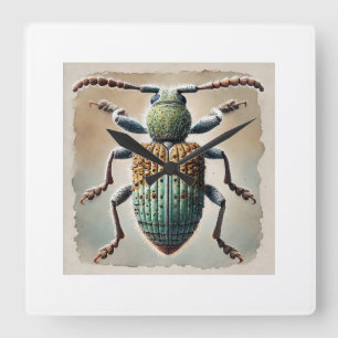 Alfalfa weevil 210824IREF206 - Watercolor Square Wall Clock