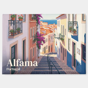 Alfama District Portugal Magnet