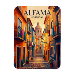 Alfama District Portugal Magnet