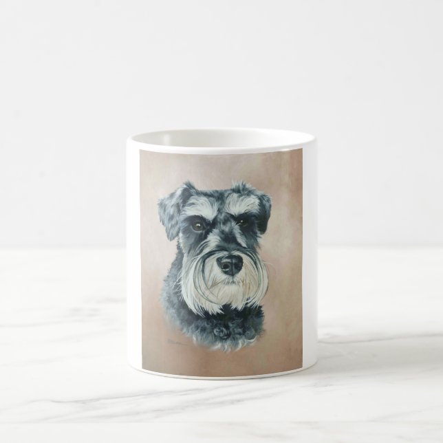 Alfie - miniature schnauzer coffee mug (Center)