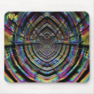 ALFIE ~ Multitude of Shades Fractal Pattern Mouse Pad