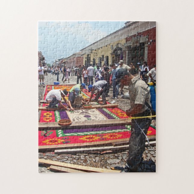 Alfombra for Semana Santa in Antigua - Easter Week Jigsaw Puzzle (Vertical)