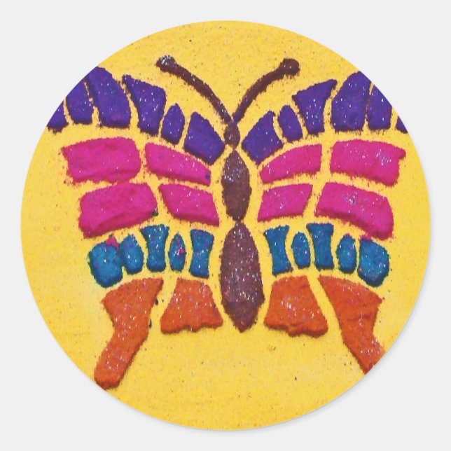 Alfombras de La Antigua 10 Classic Round Sticker (Front)