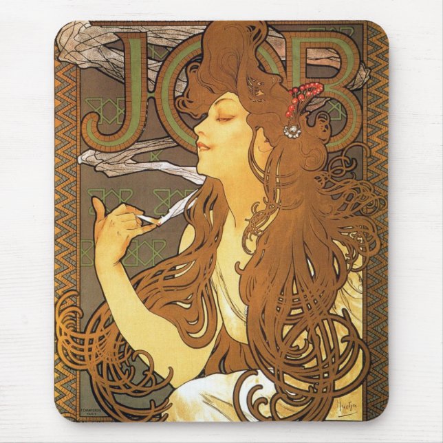 Alfons M. Mucha Mouse Pad (Front)