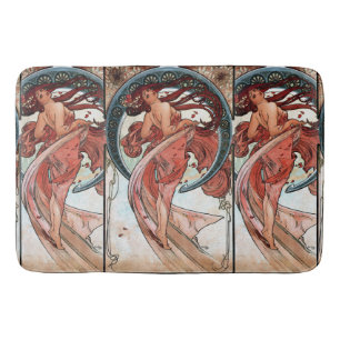 Alfons Mucha 1898 Dance Bath Mat