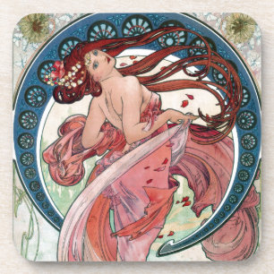 Alfons Mucha 1898 Dance Coaster