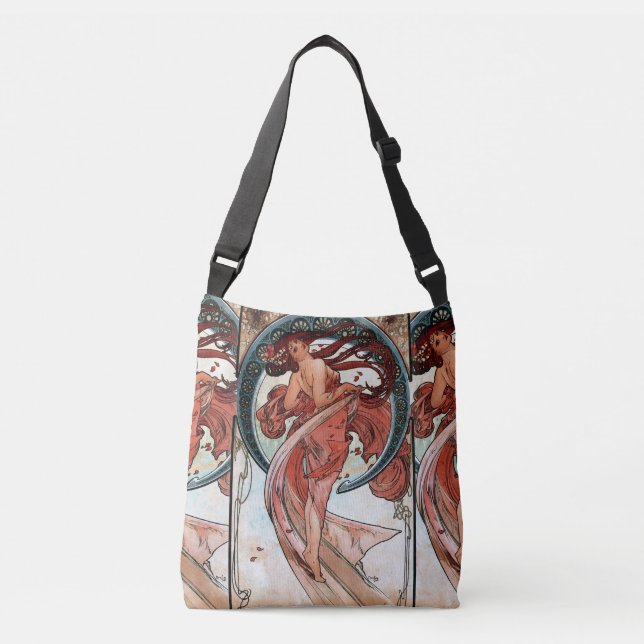 Alfons Mucha 1898 Dance Crossbody Bag (Front)