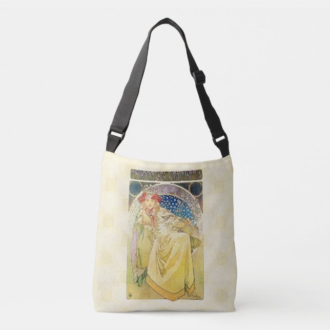 Alfons Mucha 1911 Princezna Hyacinta Crossbody Bag (Front)