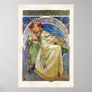 Alfons Mucha 1911 Princezna Hyacinta Poster