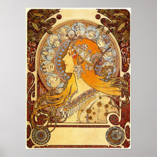 Alfons Mucha - Art Nouveau Poster