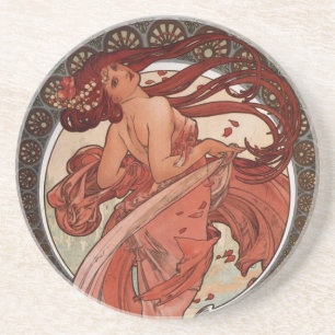 Alfons Mucha Dance Coaster
