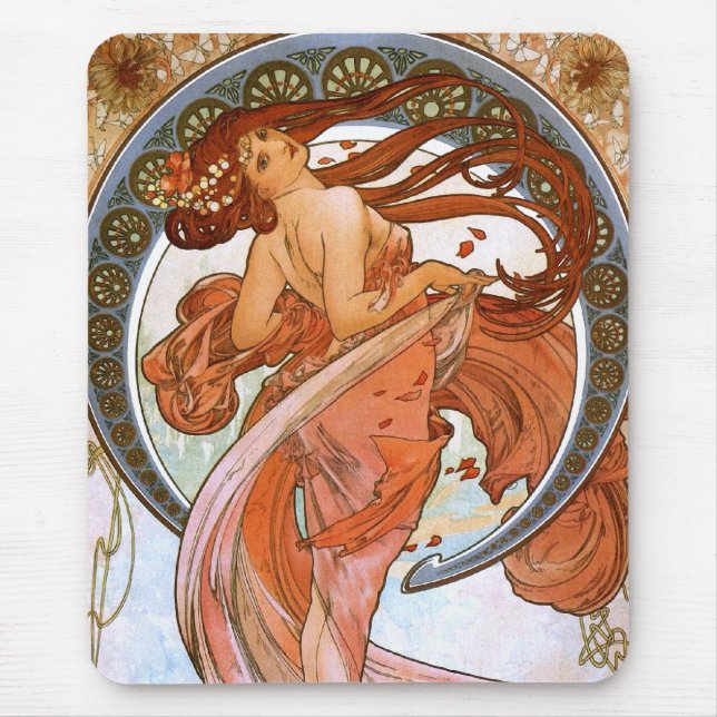 Alfons Mucha: Dance Mouse Pad (Front)