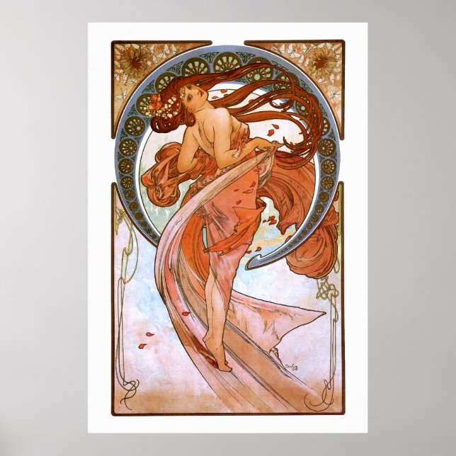 Alfons Mucha: Dance Poster (Front)