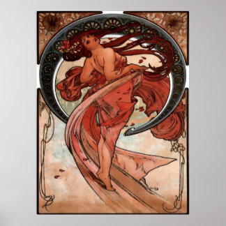 Alfons Mucha Dance Poster