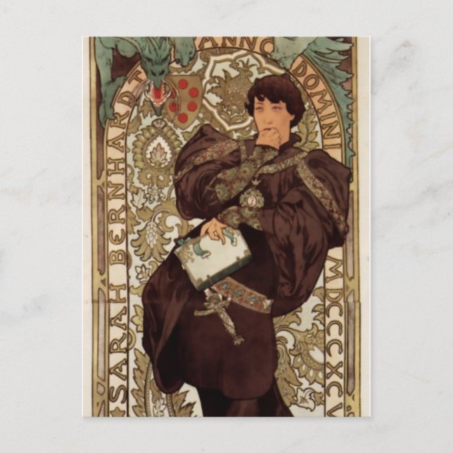 Alfons Mucha Lorenzaccio Postcard (Front)