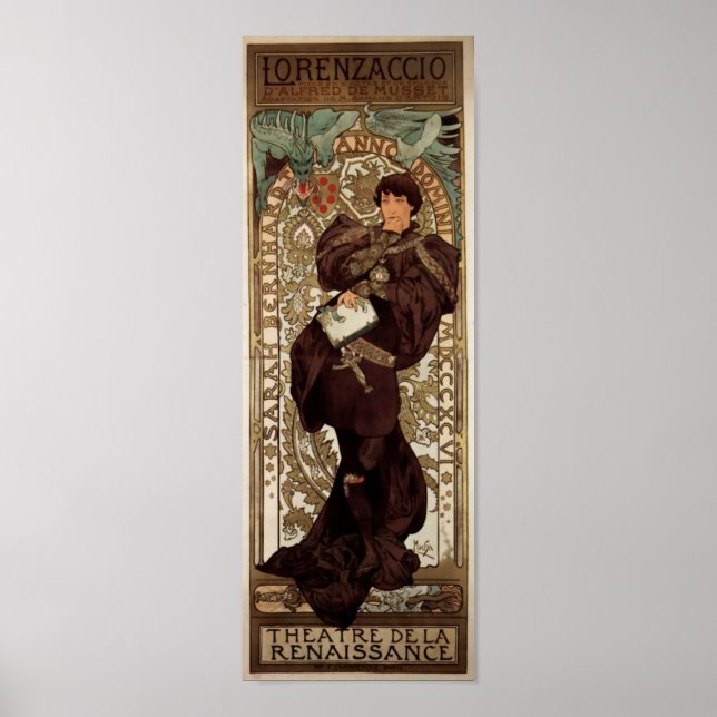 Alfons Mucha Lorenzaccio Poster (Front)