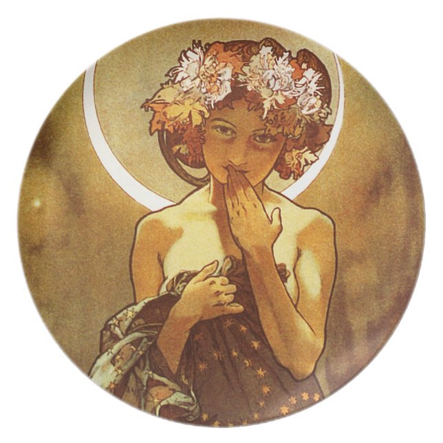 Alfons Mucha: Luna Plate (Front)