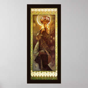 Alfons Mucha: Luna Poster