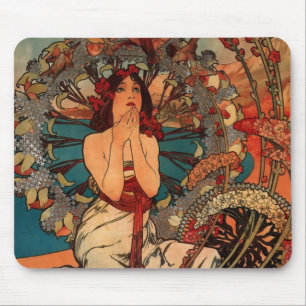 Alfons Mucha Monaco Monte Carlo Mouse Pad