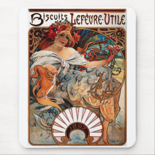 Alfons Mucha Mouse Pad