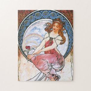 Alfons Mucha: Muse of Painting Jigsaw Puzzle