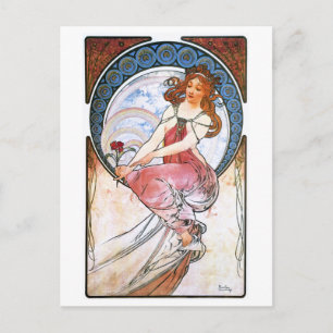 Alfons Mucha: Muse of Painting Postcard