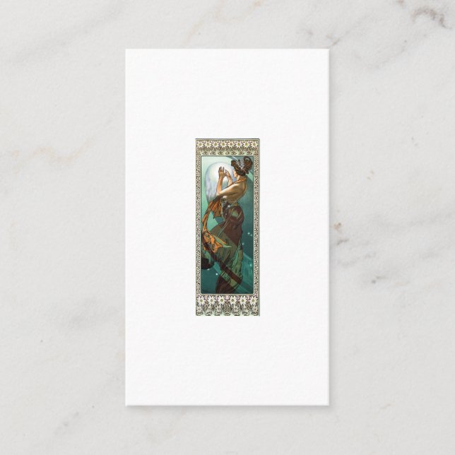 alfons mucha North Star Business Card (Front)