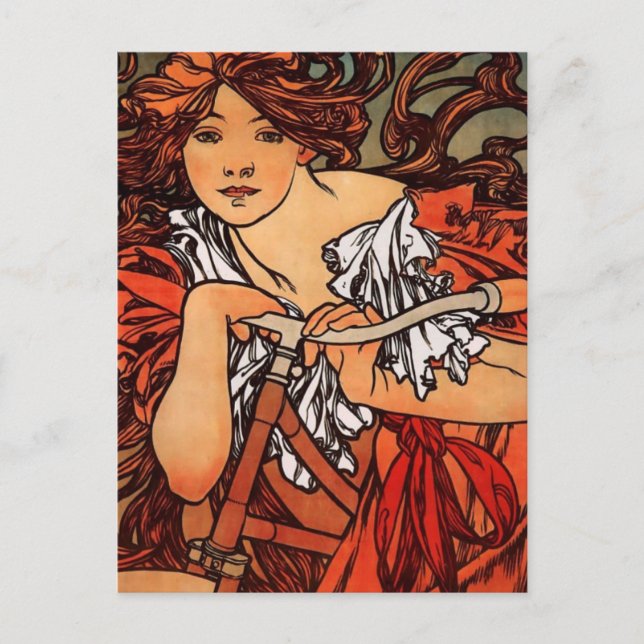 Alfons Mucha Perfecta Postcard (Front)